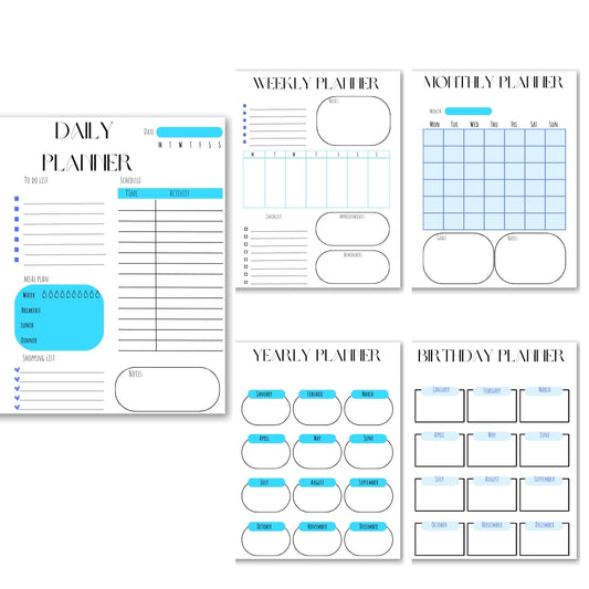 Blue Theme Planner