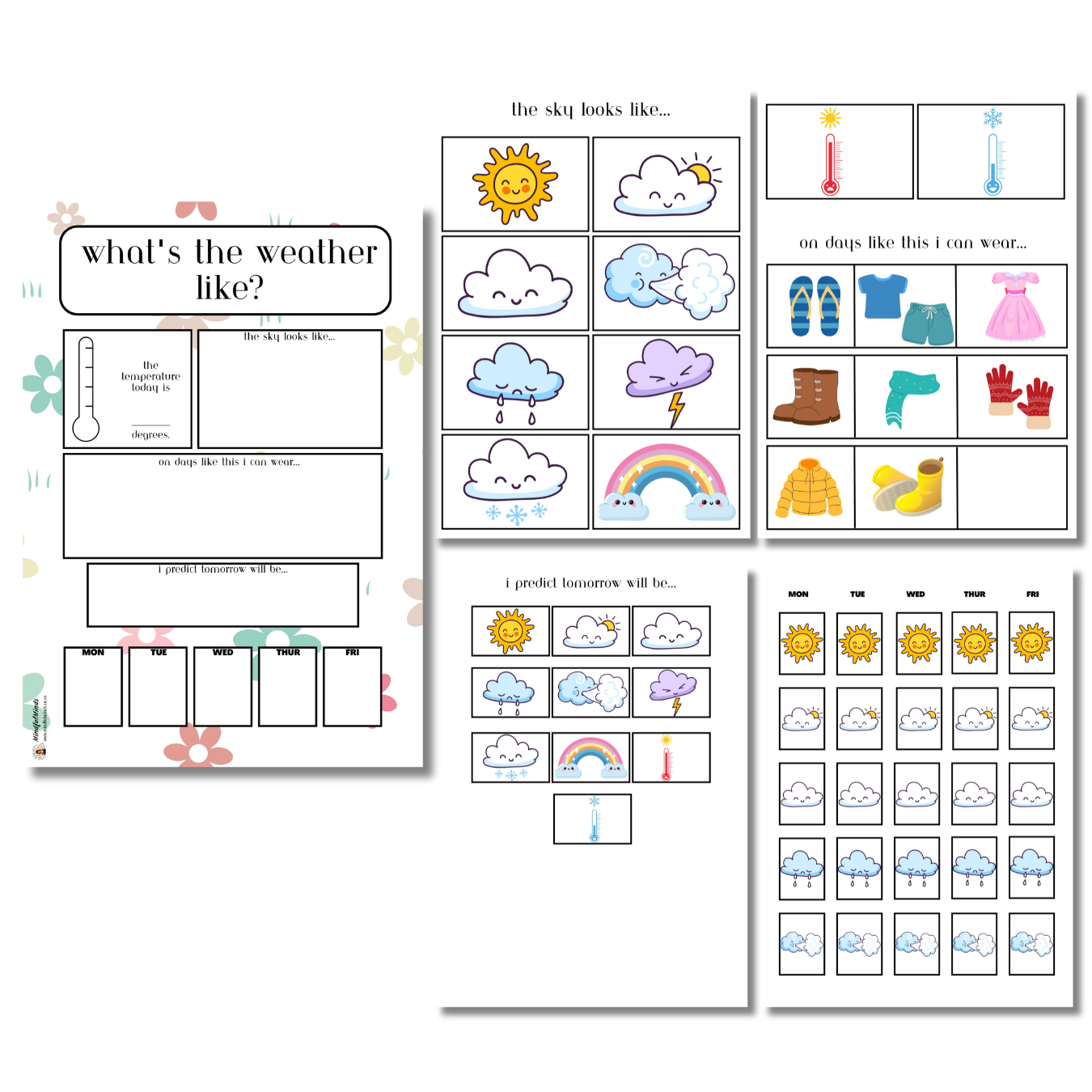 Flower Weather Chart