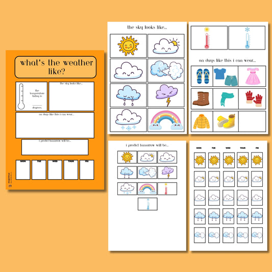 Orange Weather Chart