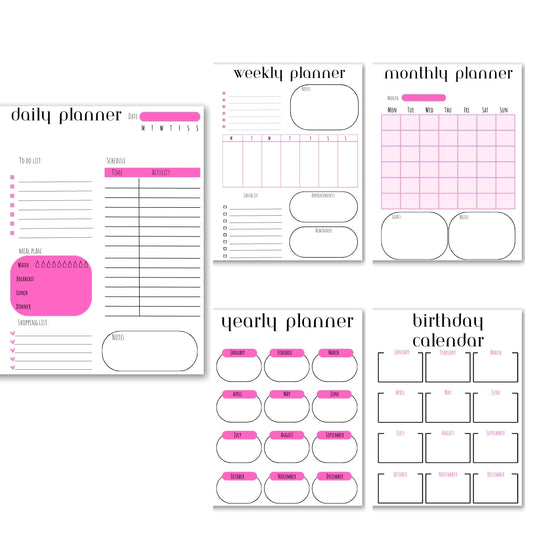 Pink Theme Planner