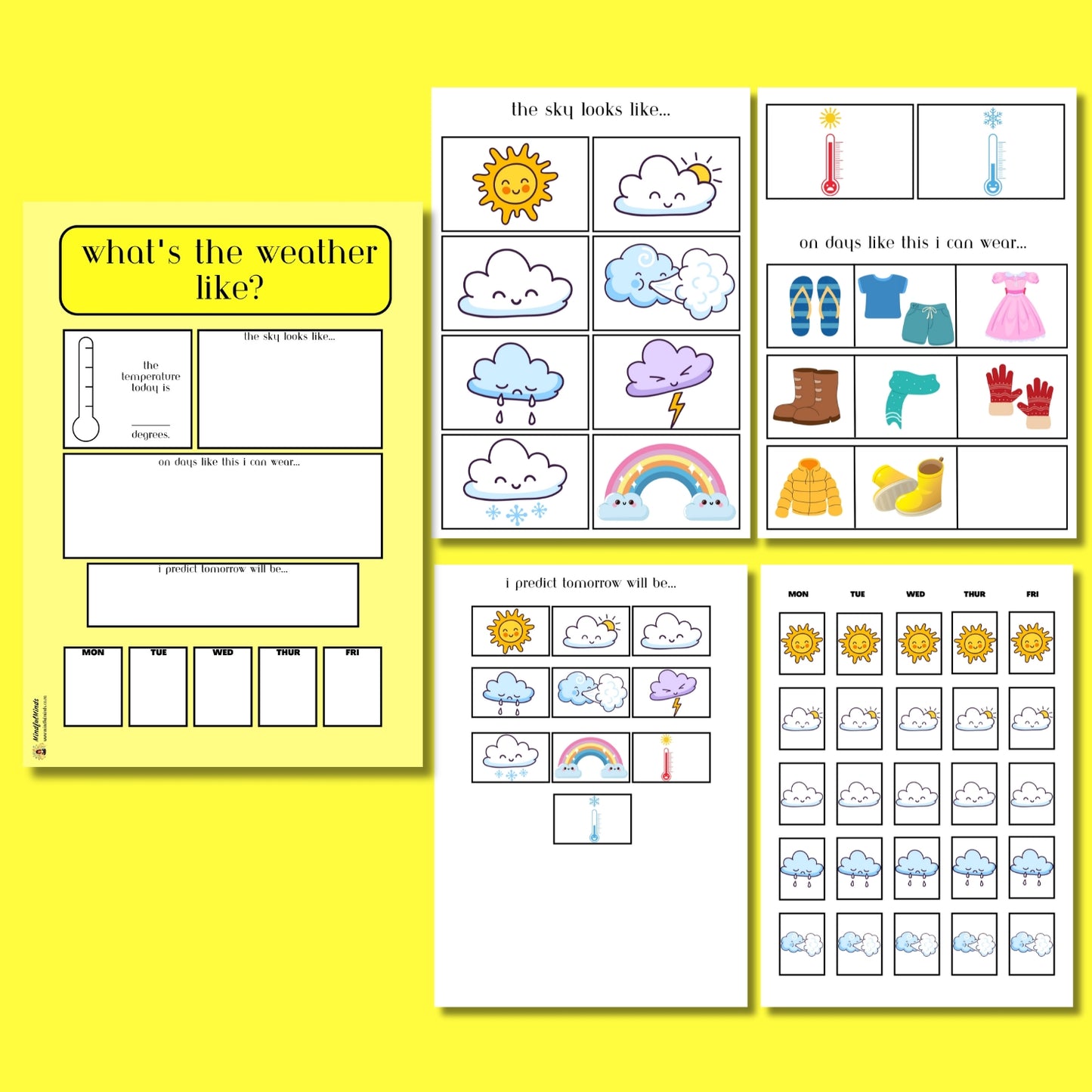 Yellow Weather Chart