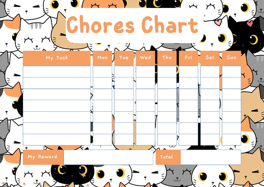 Cat Chores Chart