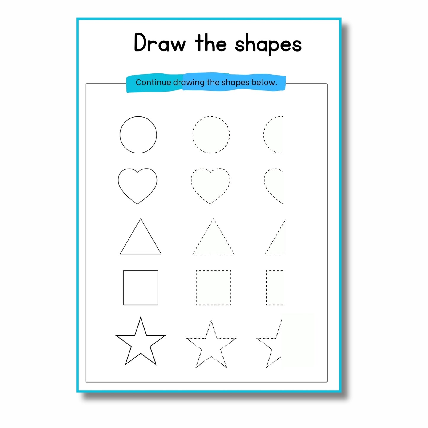 Freebie Shapes Workbook 1