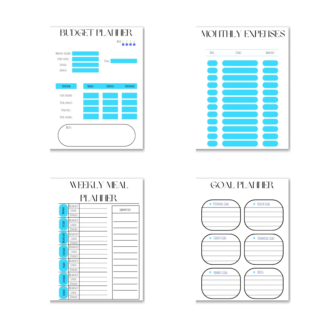 Blue Theme Planner