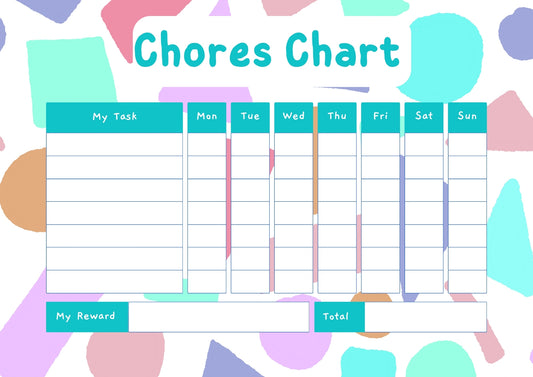 Shapes Chores Chart