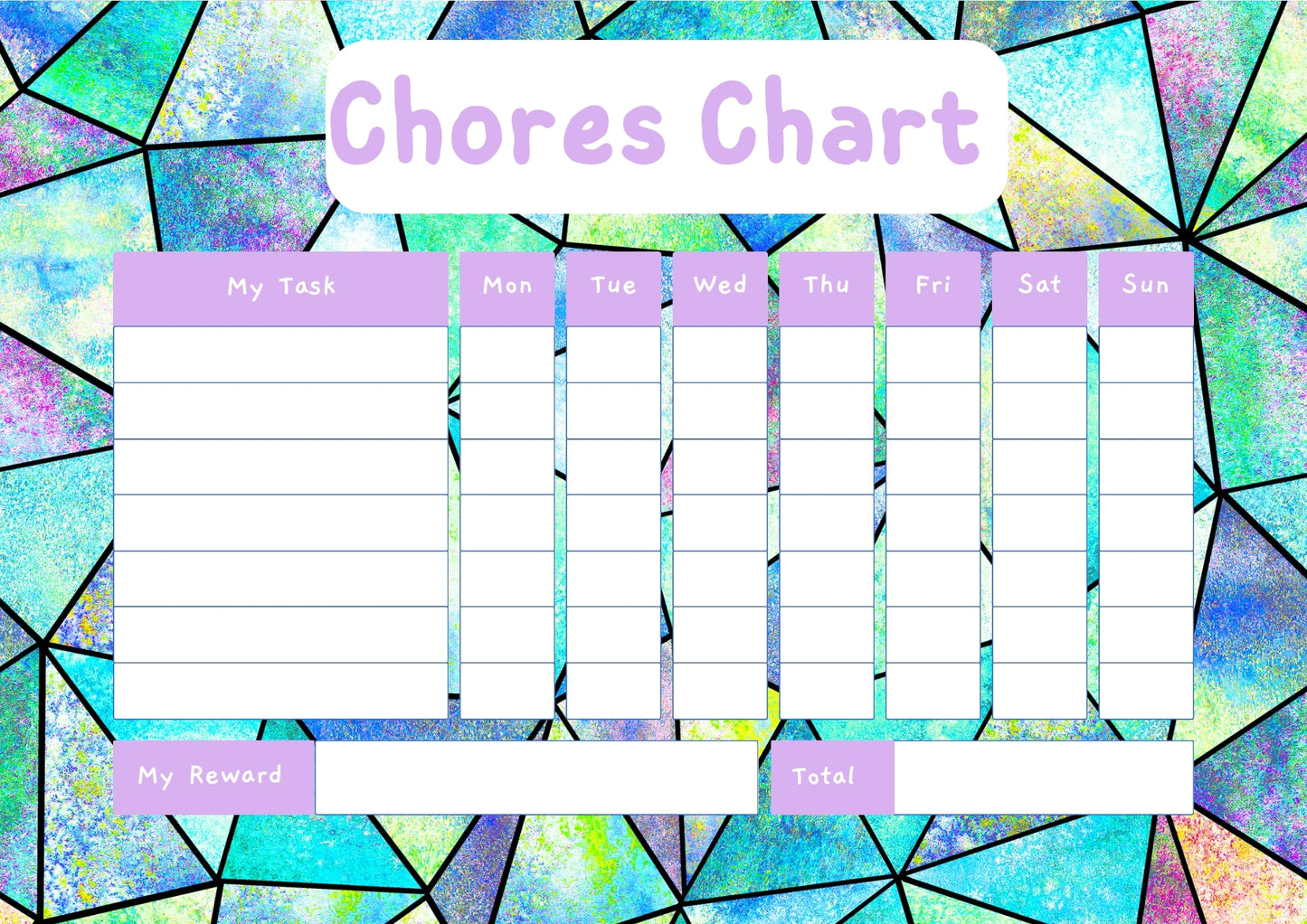 Triangle Chores Chart