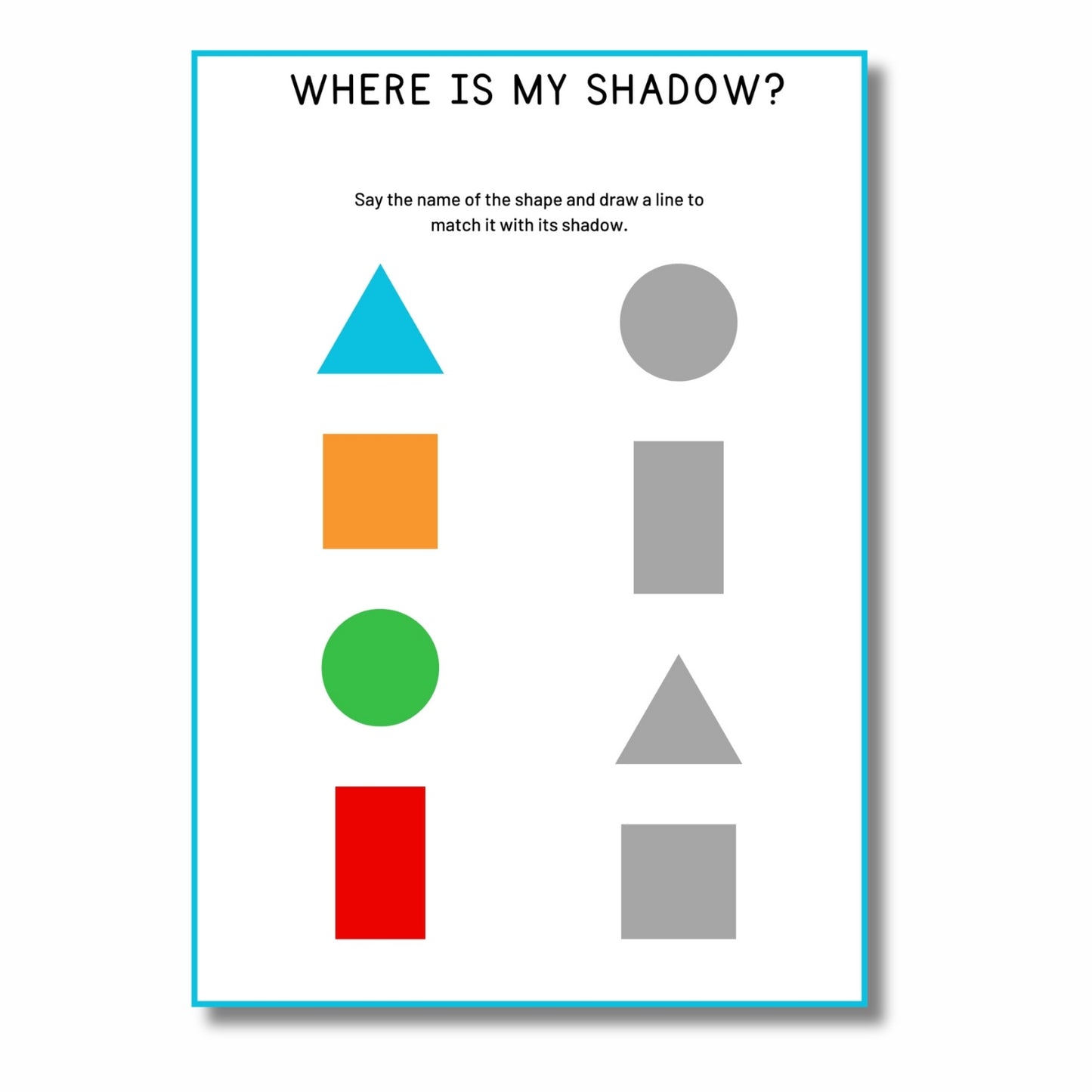 Freebie Shapes Workbook 1