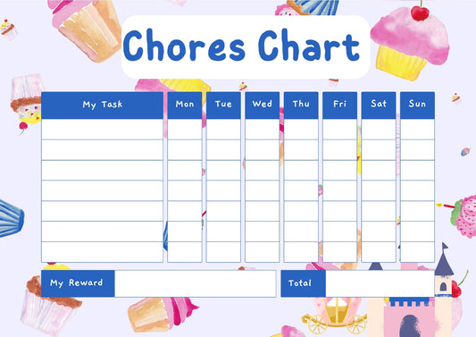 Cupcake Chore Chart